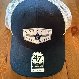 47 Brand Toronto Maple Leafs Navy and White Cap
